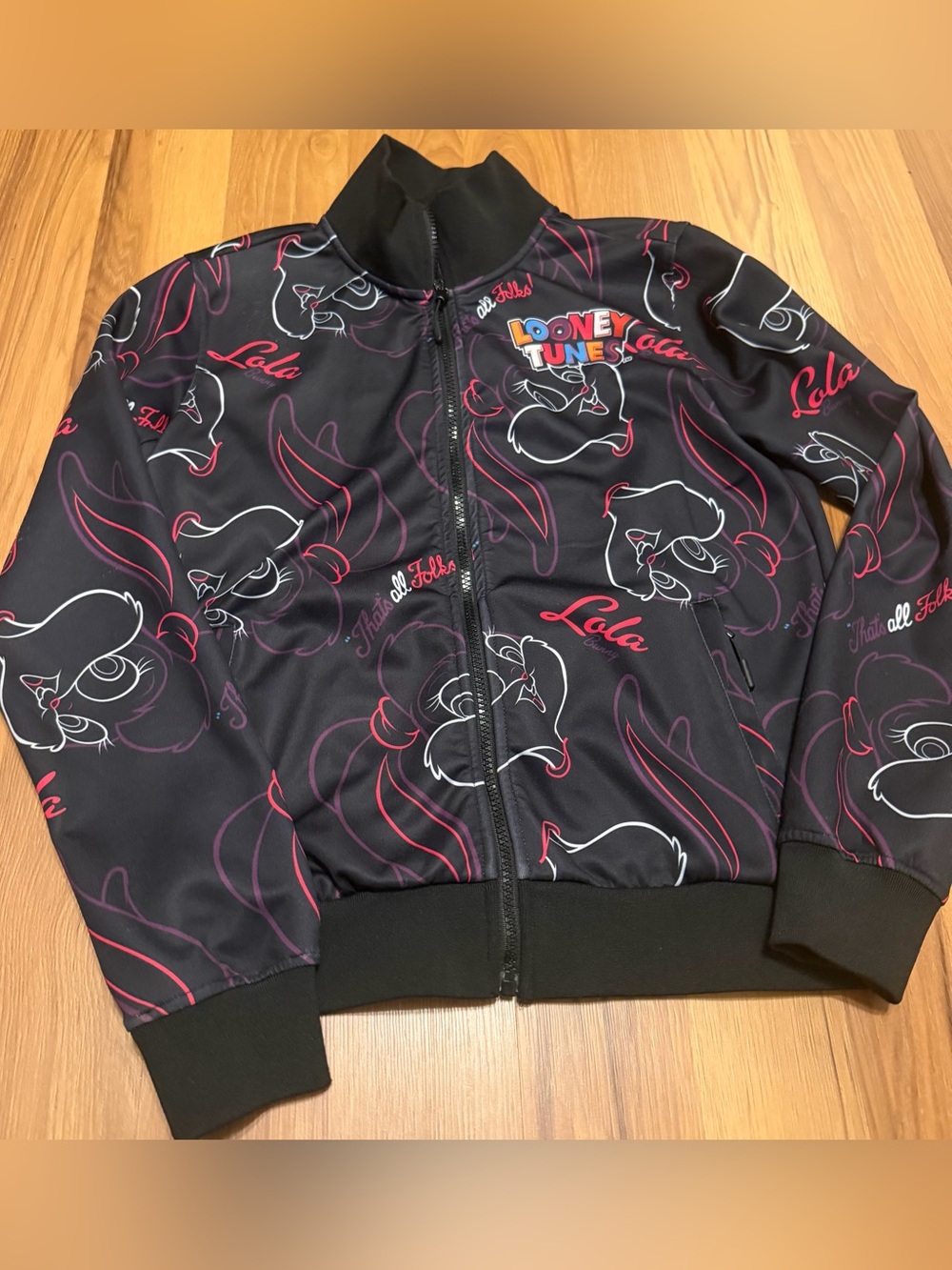 Warner Bros. Lola Bunny Black Jacket with Pink & White Accents